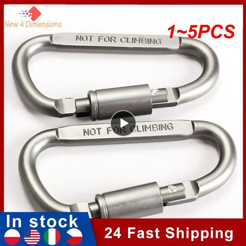1~5PCS Camping Climbing Equipment Aluminum alloy Survival D-ring Locking Carabiner Clip Set Screw Lock Hanging Hook Buckle
1~5PCS Camping Climbing Equipment Aluminum alloy Survival D-ring Locking Carabiner Clip Set Screw Lock Hanging Hook Buckle