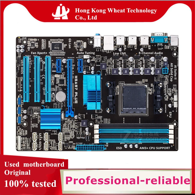Материнская плата AMD 970 M5A97 PLUS, б/у оригинальная розетка AM3 + AM3 DDR3 32 Гб USB2.0 USB3.0 SATA3, десктопная материнская плата
Материнская плата AMD 970 M5A97 PLUS, б/у оригинальная розетка AM3 + AM3 DDR3 32 Гб USB2.0 USB3.0 SATA3, десктопная материнская плата