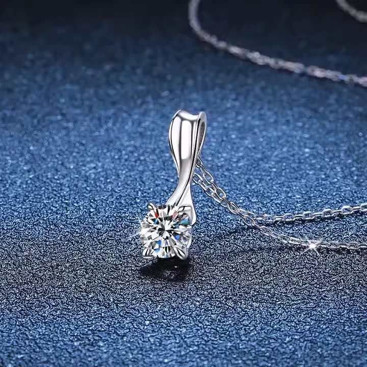 Moissanite Pendant on Luxury High Grade 1 Carat Rotating Bow Necklace Sterling Silver Wedding Engagement Jewelry 9 Mallzona S22f68ec452f94bf88e79f5466842f561r Moissanite Pendant on Luxury High Grade 1 Carat Rotating Bow Necklace Sterling Silver Wedding Engagement Jewelry Mallzona