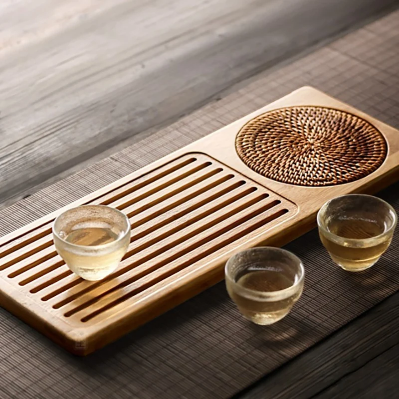 Solid Bamboo Wood Tea Tray Rattan Mat Bamboo Trays Coffee Tea Dessert Serving Tray For Hotel Tea Plate Accessories
Solid Bamboo Wood Tea Tray Rattan Mat Bamboo Trays Coffee Tea Dessert Serving Tray For Hotel Tea Plate Accessories