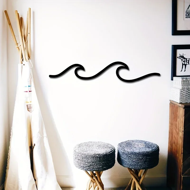 Metal Wave Art Sign home Decor Ocean Wave Wall Hanging Minimalist Lines Iron Crafts metal wall hanging for Bedroom Office wall d
Metal Wave Art Sign home Decor Ocean Wave Wall Hanging Minimalist Lines Iron Crafts metal wall hanging for Bedroom Office wall d
