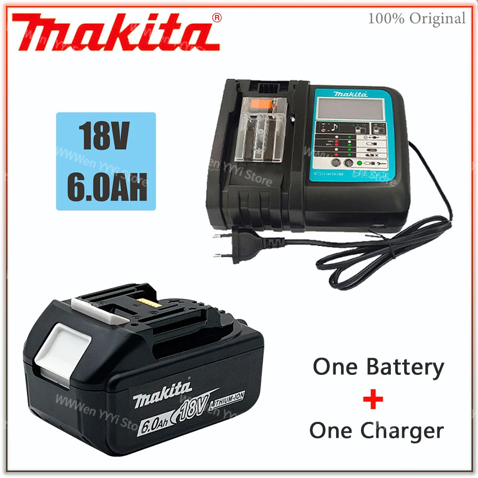 Makita 100% original 18V Makita 6000mAh lithium-ion rechargeable power tool 18V replacement battery BL1860 BL1830 BL1850 BL1860B
Makita 100% original 18V Makita 6000mAh lithium-ion rechargeable power tool 18V replacement battery BL1860 BL1830 BL1850 BL1860B