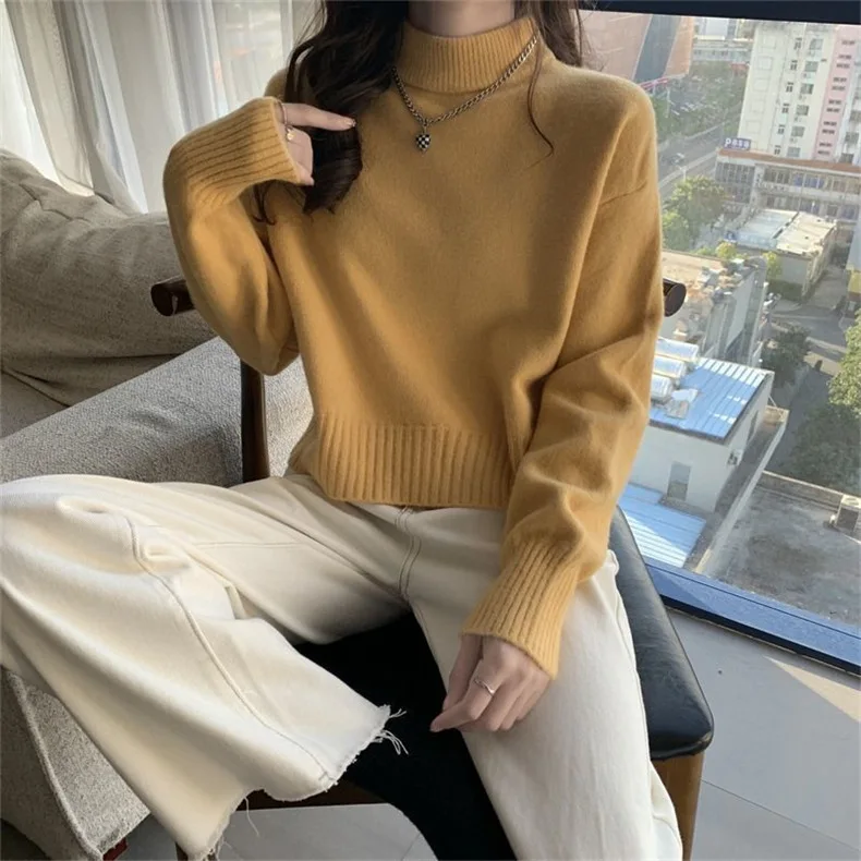 Turtleneck Jumper Woman Knitted Blouses Fashion Ladies Sweaters Winter Thermal Long Sleeve Autumn Warm Tops Basic R564
Turtleneck Jumper Woman Knitted Blouses Fashion Ladies Sweaters Winter Thermal Long Sleeve Autumn Warm Tops Basic R564