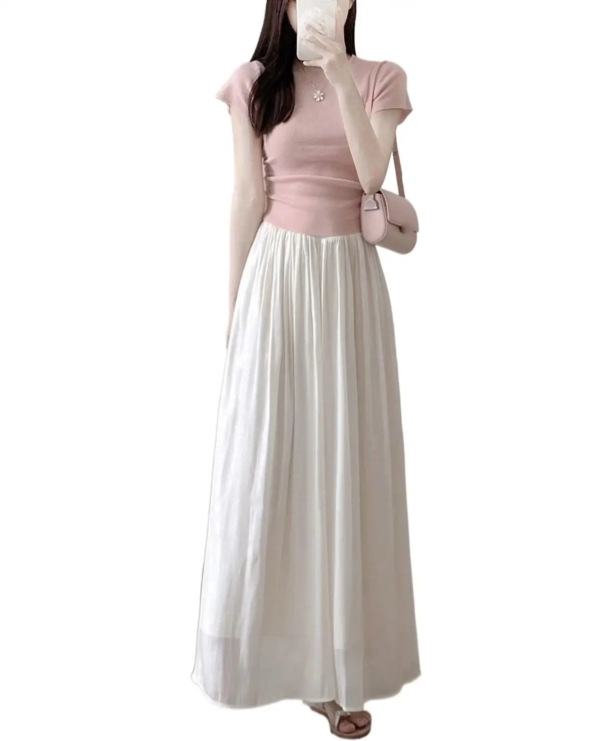 2023 Women's Clothing New summer suits round collar smoke plait sweater bust skirt collocation suits 0729
2023 Women's Clothing New summer suits round collar smoke plait sweater bust skirt collocation suits 0729