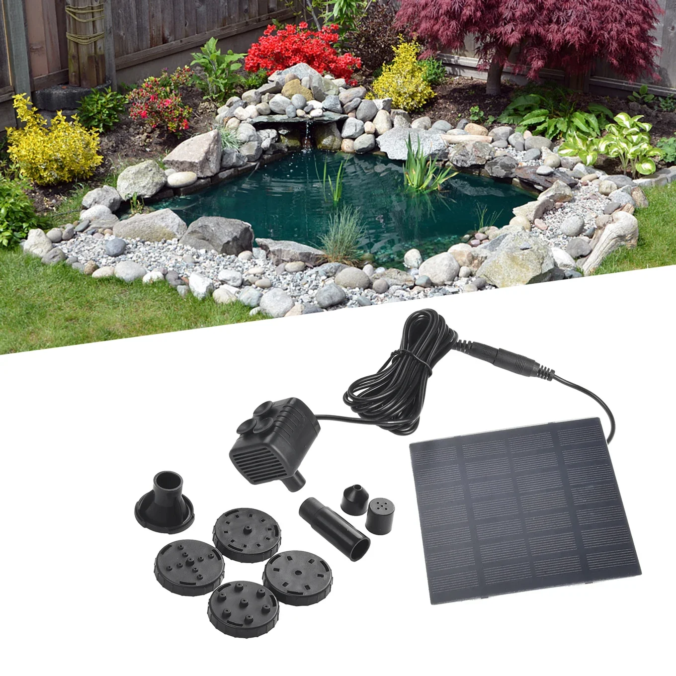 Solar Fountain Pump 7V Brushless Motor 1.5W Solar Fountain Solar Landscape Fountain Micro Solar Fountain
Solar Fountain Pump 7V Brushless Motor 1.5W Solar Fountain Solar Landscape Fountain Micro Solar Fountain