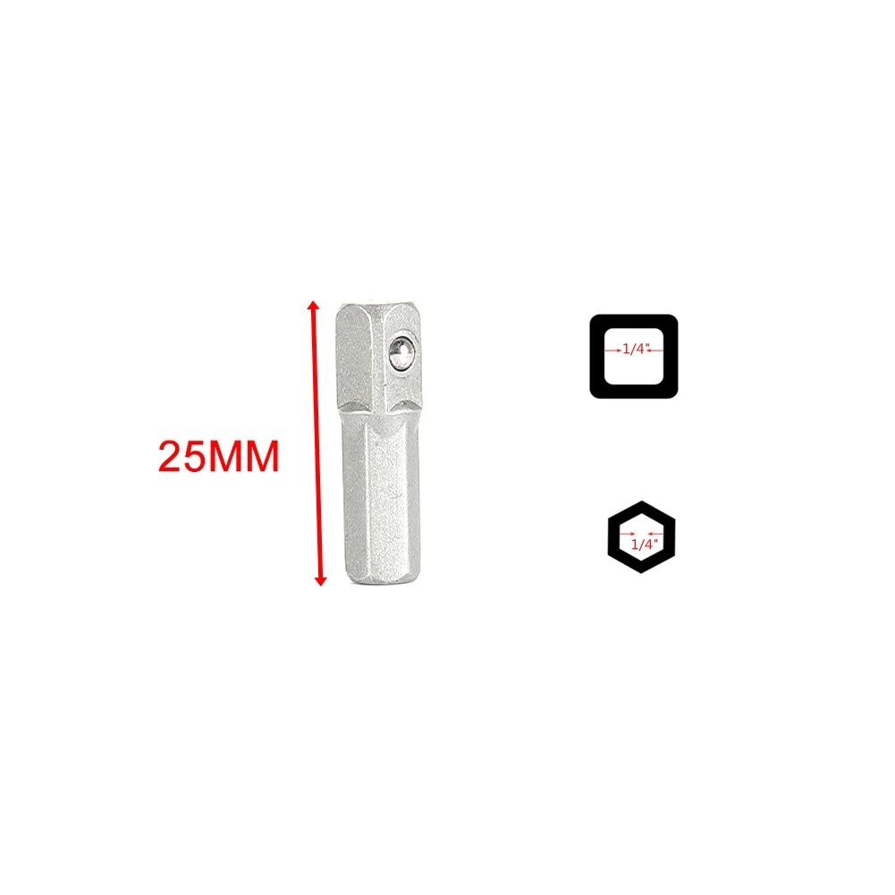 Practical Hot Durable High Quality Socket Adapter 1/4" Hex To 1/4" Square Drive 10pcs Impact Metal Quick Change
Practical Hot Durable High Quality Socket Adapter 1/4" Hex To 1/4" Square Drive 10pcs Impact Metal Quick Change