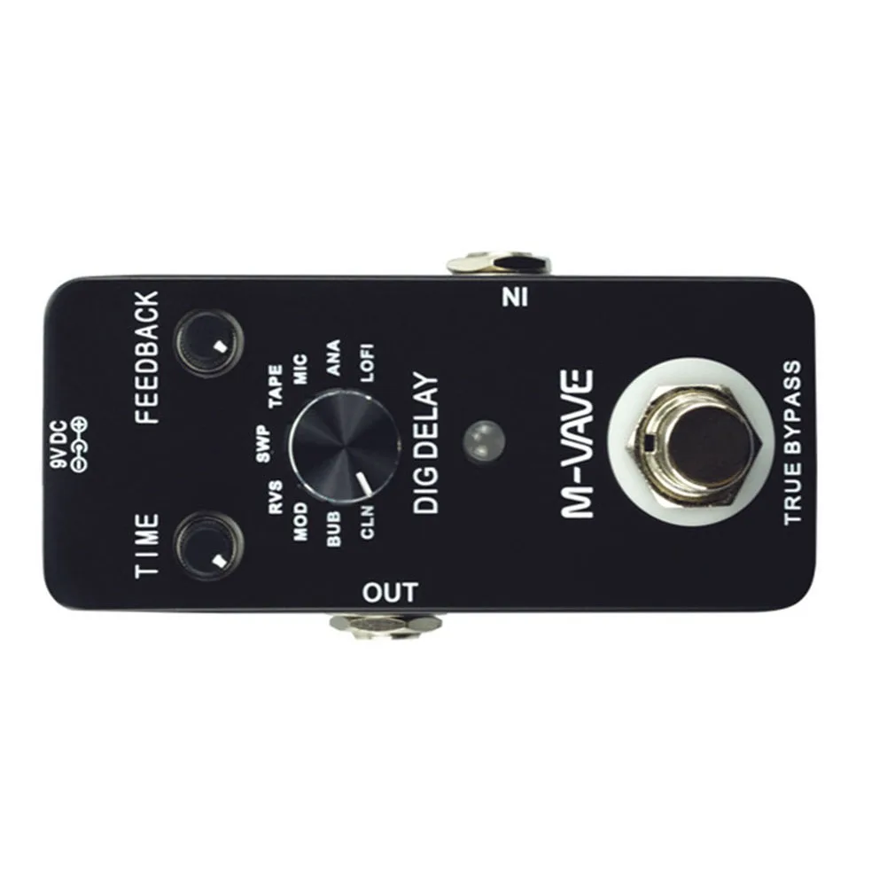 Guitar Effect Pedal 225g / 7.9oz 9V Metal Professional M-VAVE DIG DELAY Digital Guitar Effect Pedal 9 Delay Effects
Guitar Effect Pedal 225g / 7.9oz 9V Metal Professional M-VAVE DIG DELAY Digital Guitar Effect Pedal 9 Delay Effects