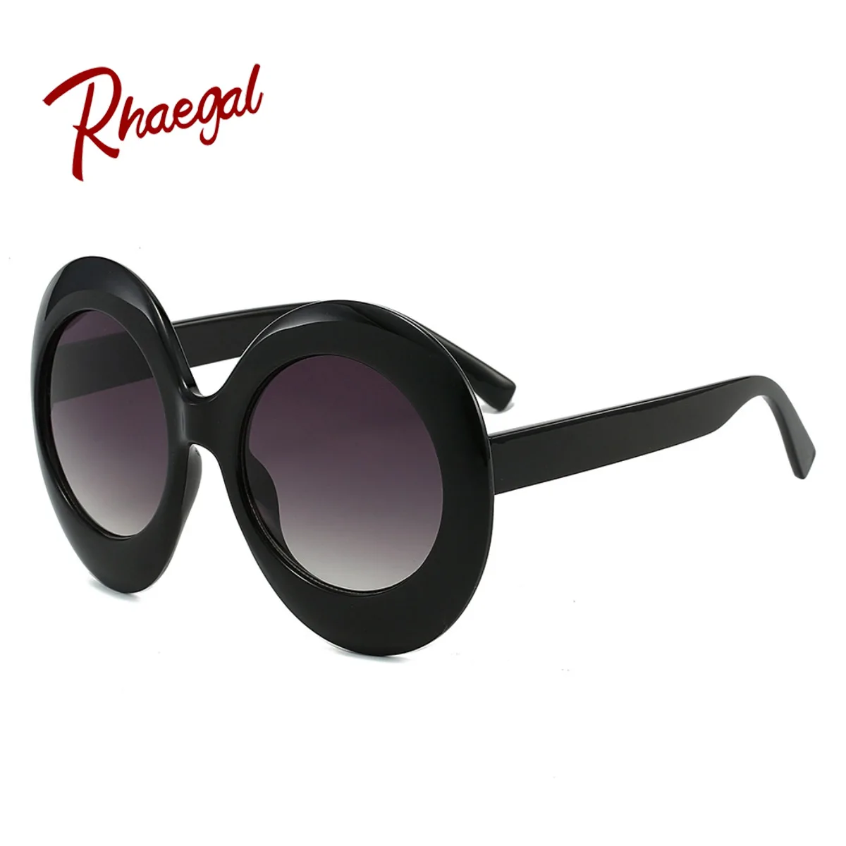 

Rhaegal New Trendy Hip-Hop Oversized Round Sunglasses for Women Statement Fashion Sun Shade Glasses Party Travel Cool Eyewear