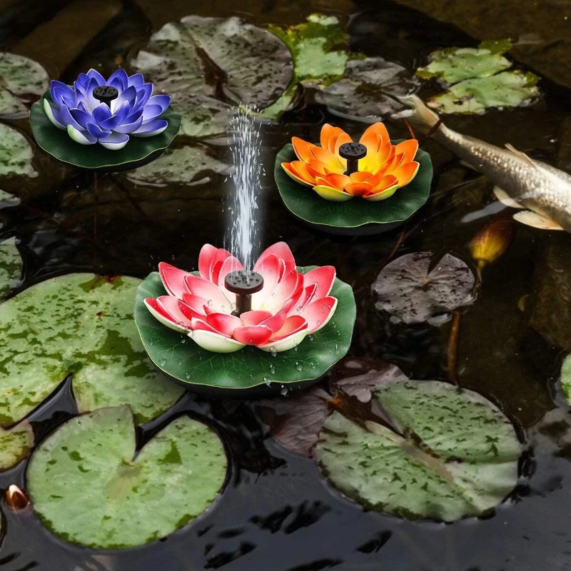 Fish Tank Pool Garden Decoration Bird Bath Lotus Solar Fountain Waterscape Garden Floating Water Fountain For Bird Bath
Fish Tank Pool Garden Decoration Bird Bath Lotus Solar Fountain Waterscape Garden Floating Water Fountain For Bird Bath