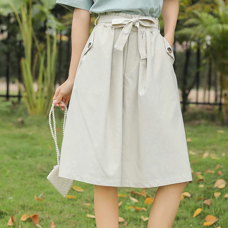 Rimocy Summer Knee Length Wide Leg Pants Women Casual High Waist Loose Cropped Pants Woman Solid Color Vintage Shorts Female
Rimocy Summer Knee Length Wide Leg Pants Women Casual High Waist Loose Cropped Pants Woman Solid Color Vintage Shorts Female