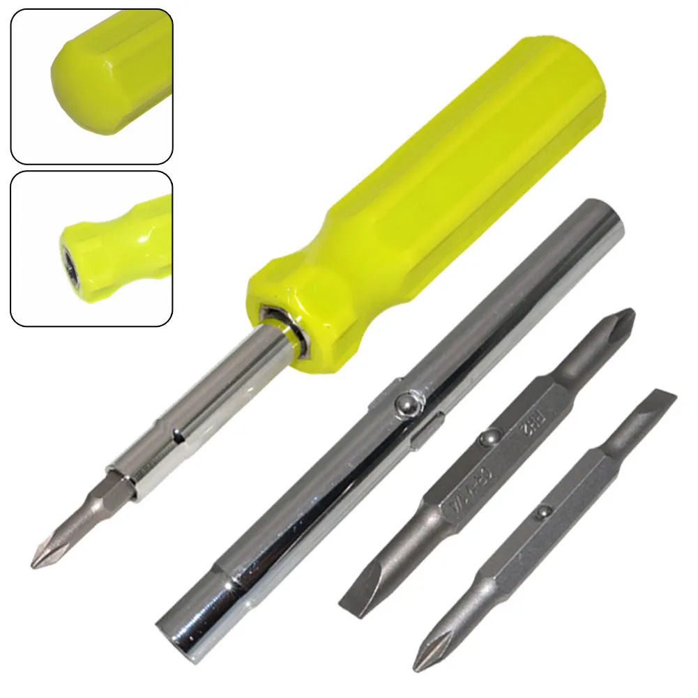  Multi-function Slotted Cross Screwdriver Replaceable Removable Screwdriver Repair Tool Manual Maintenance Tools
Multi-function Slotted Cross Screwdriver Replaceable Removable Screwdriver Repair Tool Manual Maintenance Tools
