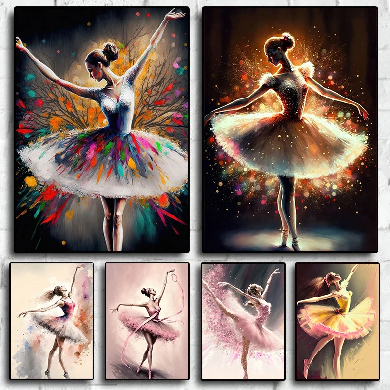 Ballerina Artwork Posters Baller Girl Canvas Painting HD Print Modern Wall Art Colorful Pictures for Dance Room Home Decoration
Ballerina Artwork Posters Baller Girl Canvas Painting HD Print Modern Wall Art Colorful Pictures for Dance Room Home Decoration
