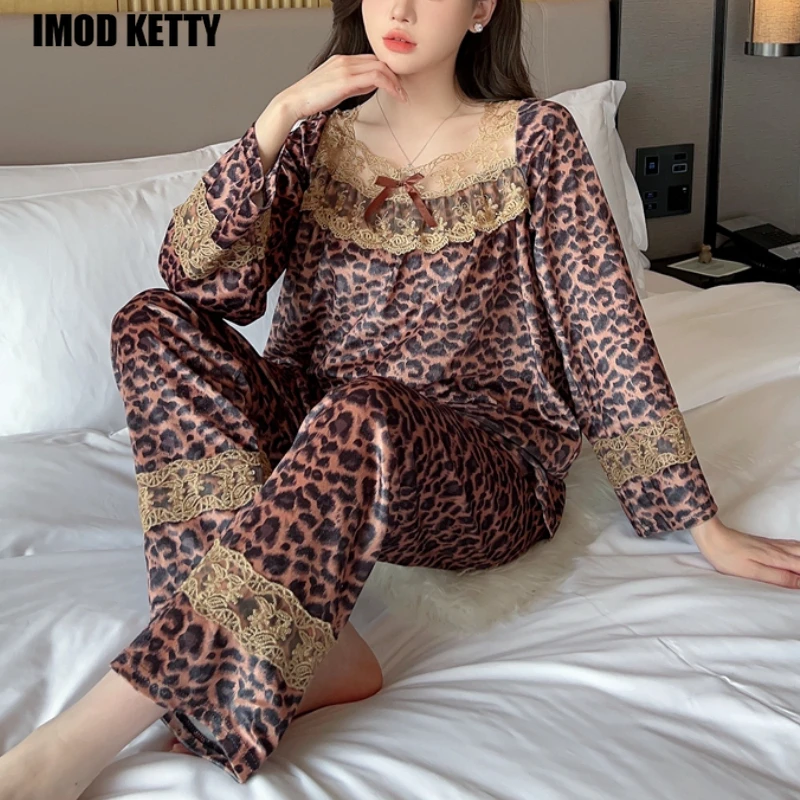 Women's Warm Velvet Long sleeved Pants Sweet Princess Style Home Set Advanced Sense Autumn Winter Pajamas Design Advanced sense
Women's Warm Velvet Long sleeved Pants Sweet Princess Style Home Set Advanced Sense Autumn Winter Pajamas Design Advanced sense