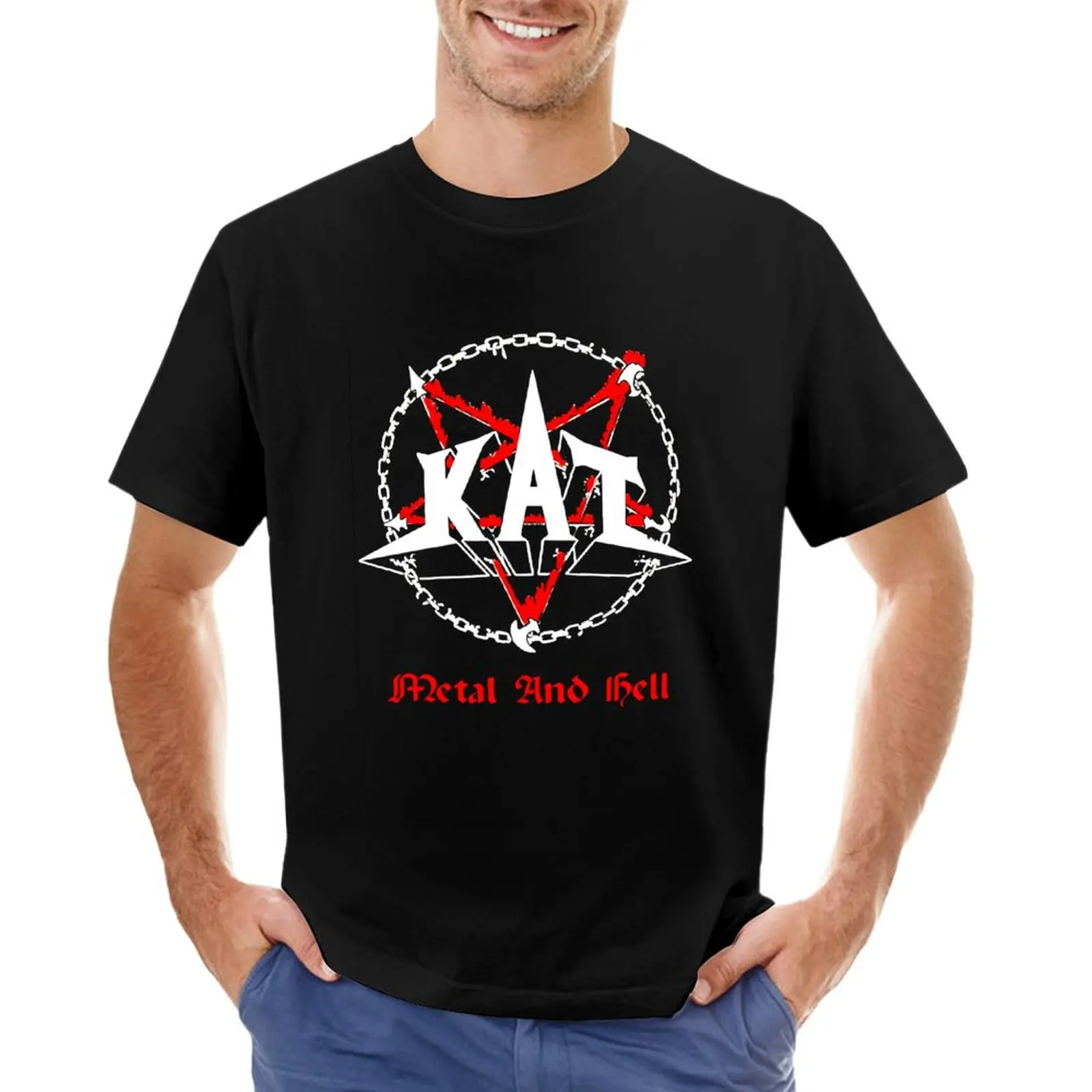 

KAT - Metal and Hell T-Shirt aesthetic clothes plus size t shirts mens tall t shirts