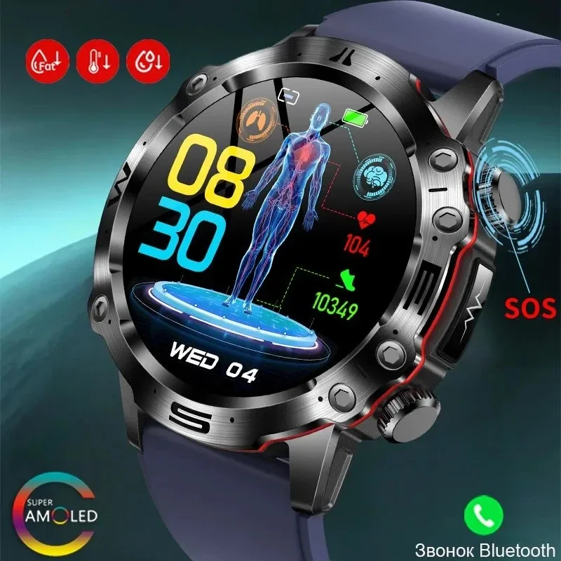 

ECG+PPG Smart Watch Men Health Monitoring IP68 Waterproof Smartwatch Women Fitness Tracker Voice Assistant Bracelet Sports 2024