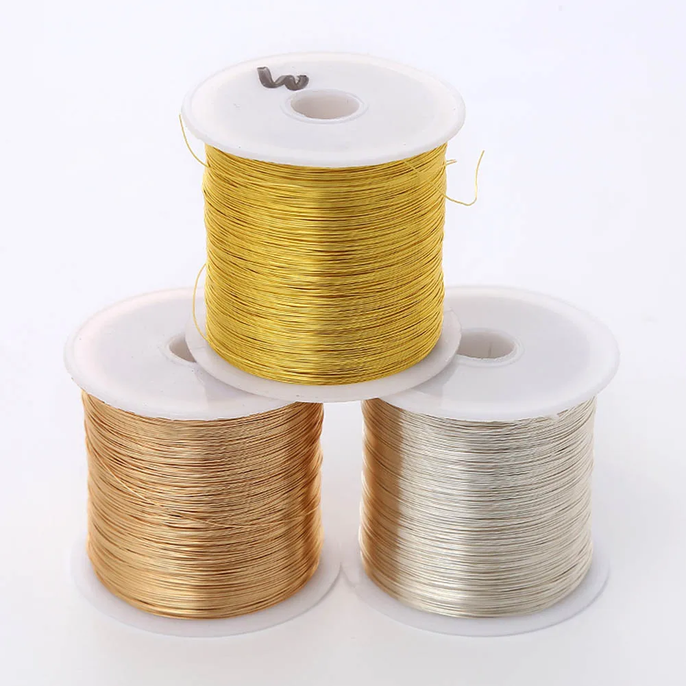 1 Roll Beading Thread Sewing Thread Jewelry Bracelet Necklace Headwear Making Handmade Crafts Ornaments DIY Gold/silver/copper
1 Roll Beading Thread Sewing Thread Jewelry Bracelet Necklace Headwear Making Handmade Crafts Ornaments DIY Gold/silver/copper
