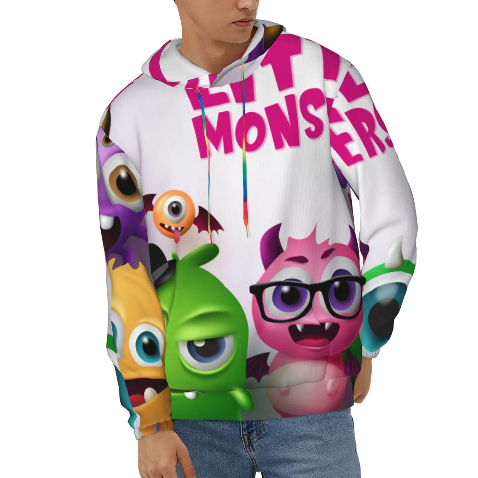 Wansici Hoodie Long Sleeve Little monsters text with scary and funny monster Casual Sweatshirt
Wansici Hoodie Long Sleeve Little monsters text with scary and funny monster Casual Sweatshirt