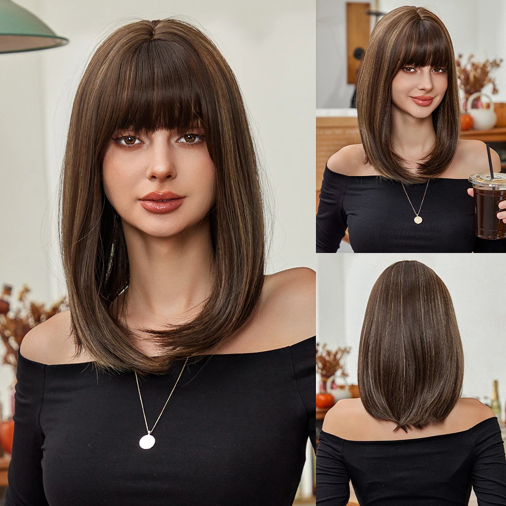 New Brown Intermittent Wig Set, Shoulder Length, Natural Straight Hair, Non Collision Full Head Set
New Brown Intermittent Wig Set, Shoulder Length, Natural Straight Hair, Non Collision Full Head Set