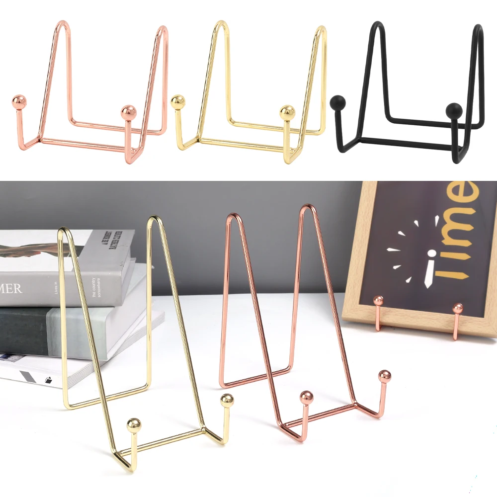 Iron Display Stand Picture Easel Metal Plate Stands Holder Display Pictures Frame Photo Decorative Plate Dish Tabletop Art
Iron Display Stand Picture Easel Metal Plate Stands Holder Display Pictures Frame Photo Decorative Plate Dish Tabletop Art