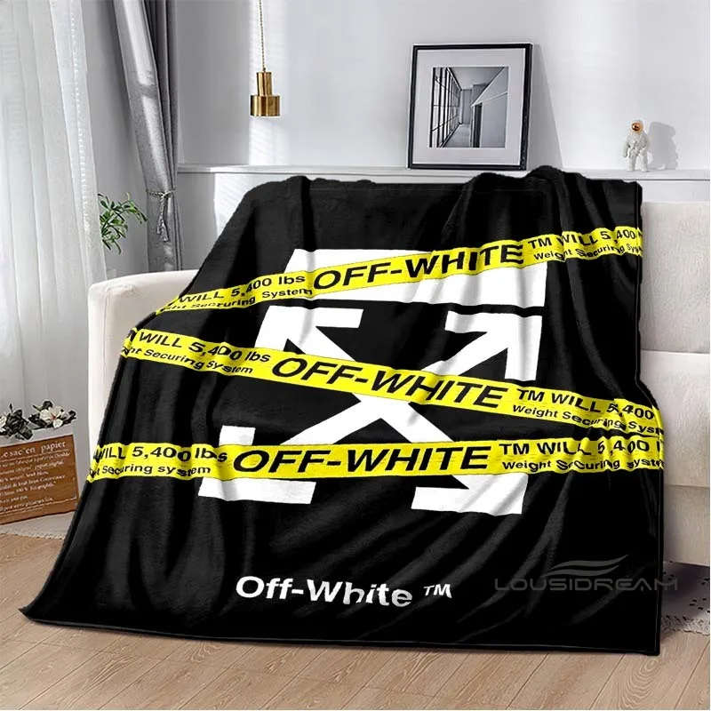 

Fashion O-Off Whites Throws Blanket 3D Printing Sofa Blanket for Adults and Children Bedroom Living Room Decor Blanket Dropshi