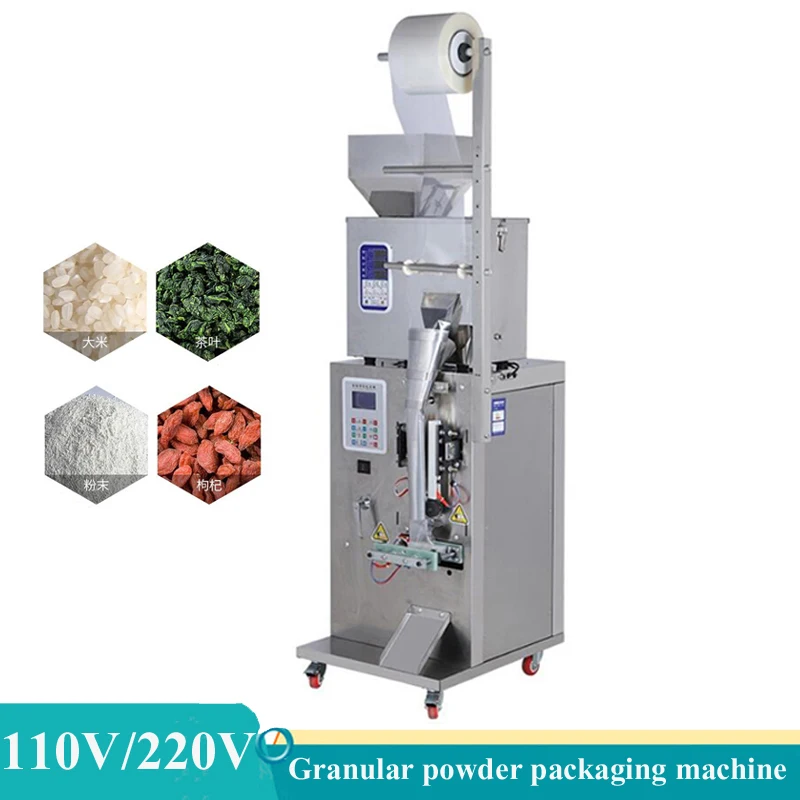 

Multifunction Vertical Form Packaging Machine Automatic Powder Granule Tea Filling Sealing Machines 110v 220v