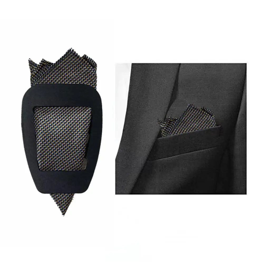 

Pocket Squares Holder Fixed Clip Scarf Silk Holder Handkerchief Keeper For Men Gentlemen Suit Tuxedos Wearing Accessory M4r8