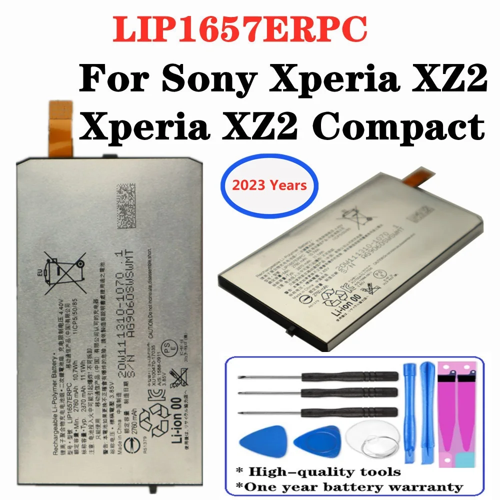 

2870mAh LIP1657ERPC Battery For Sony Xperia XZ2 Mini / Xperia XZ2 Compact / H8314 / H8324 / SO-05K Phone Replacement Batteries