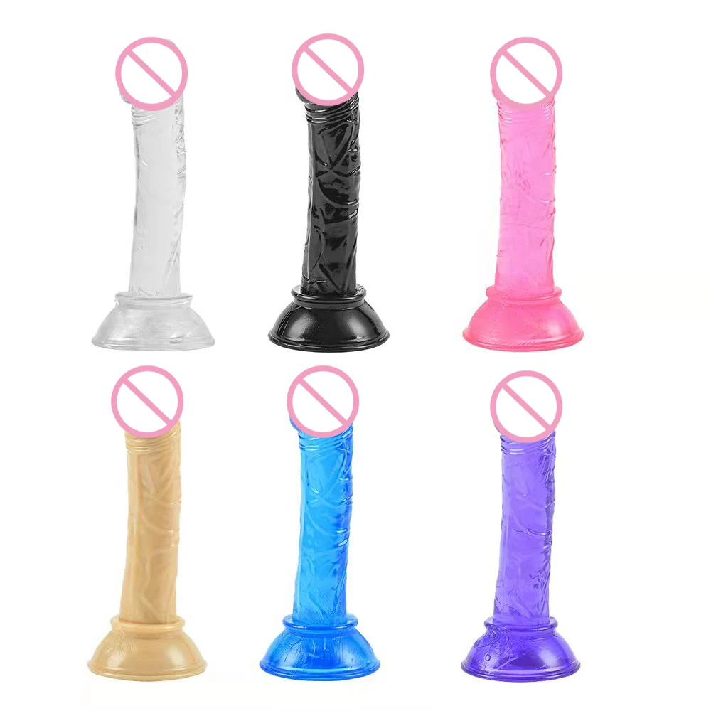 

Mini Anal Plug Dildo Soft Jelly Dildos Artificial Sucker Cup Penis Vagina Sex Toys For Women Masturbator Cheap And Good Quality