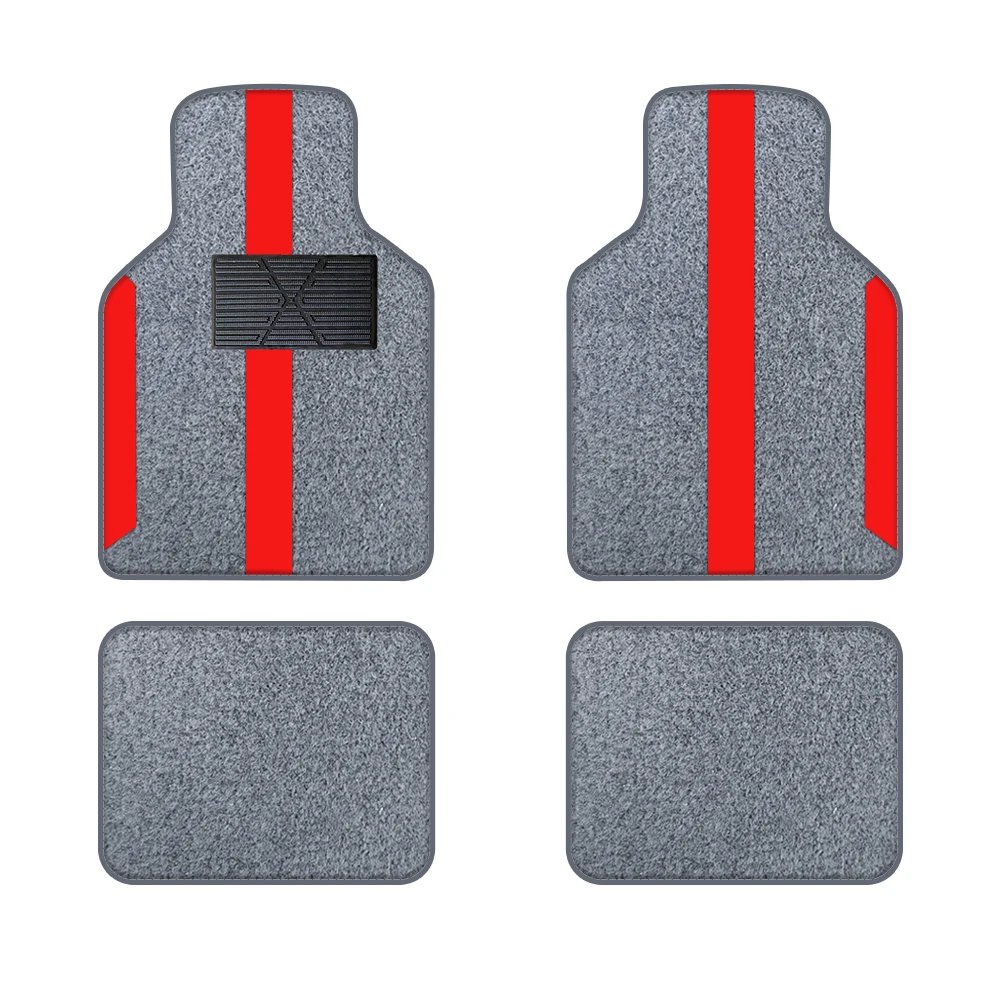 Gray Velvet Floor Mat With Color Stripes 4pcs Suitable For Off-Road Vehicles And Trucks Equipped With All-Weather Waterproof Pro
Gray Velvet Floor Mat With Color Stripes 4pcs Suitable For Off-Road Vehicles And Trucks Equipped With All-Weather Waterproof Pro