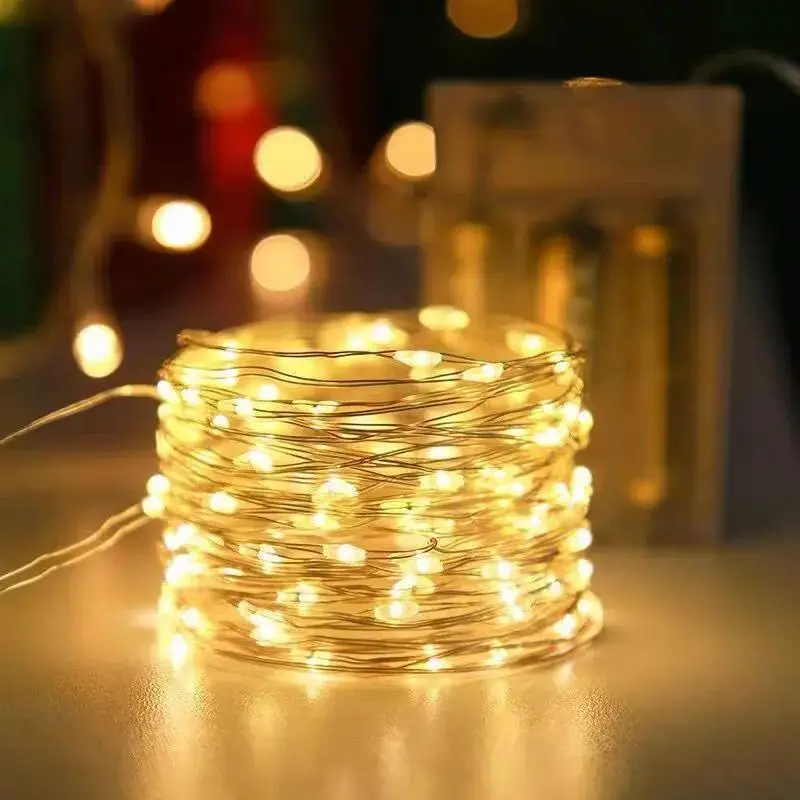10/5M Christmas Garland String Light Battery Powered Copper Wire Led Garland Lamp Fairy Lights For Wedding Party Home Decoration
10/5M Christmas Garland String Light Battery Powered Copper Wire Led Garland Lamp Fairy Lights For Wedding Party Home Decoration