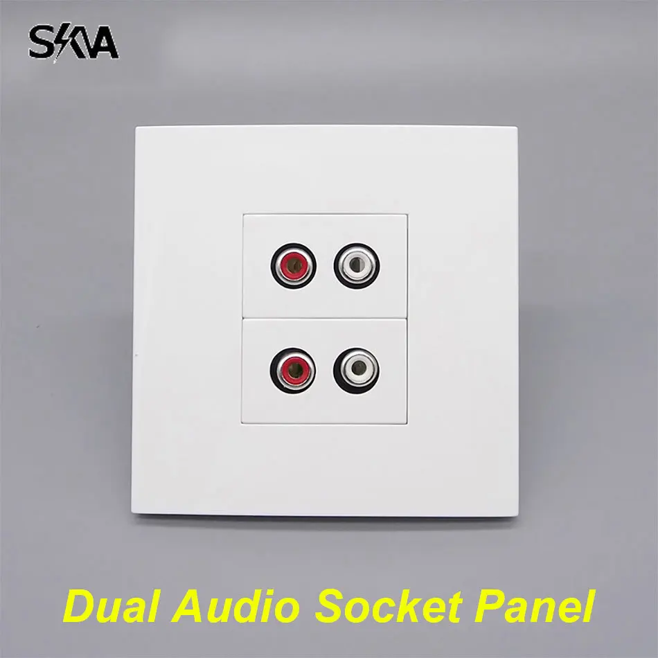 RCA Audio Panel 86 Type Wall Mount Plate Audio Socket ABS Dual Multimedia AV Socket Perfect for Hotel Classroom Home Improvement
RCA Audio Panel 86 Type Wall Mount Plate Audio Socket ABS Dual Multimedia AV Socket Perfect for Hotel Classroom Home Improvement