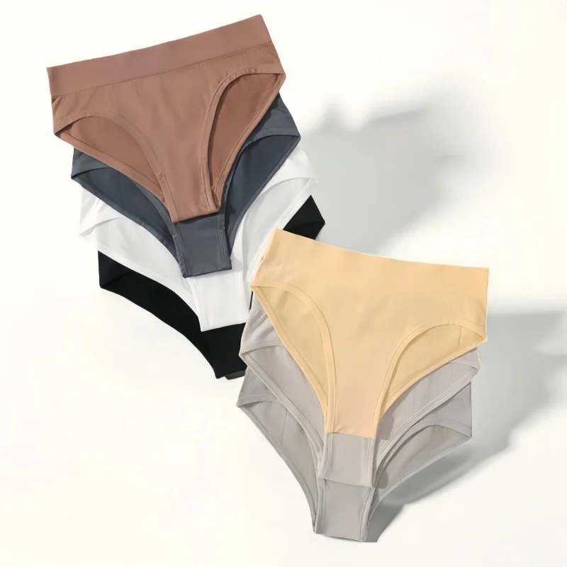 3Pcs/Set High Rise Briefs Women Classic Panties Female Underpants Solid Color Panty Plus Size Underwear Sexy Lingerie S-3XL 19 S231438e422a4400f8faa31002d66a4del