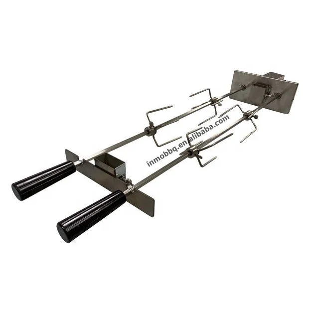 Stainless steel Dual Rotisserie Kits with Gearbox Set for Argentinian Adjustable Grill
Stainless steel Dual Rotisserie Kits with Gearbox Set for Argentinian Adjustable Grill