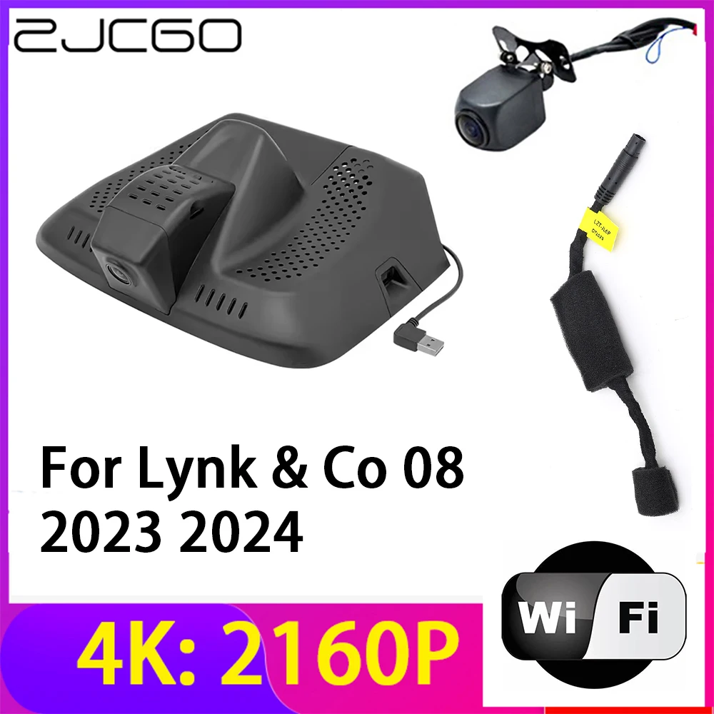 

ZJCGO 4K 2160P Dash Cam Car DVR Camera 2 Lens Recorder Wifi Night Vision for Lynk & Co 08 2023 2024