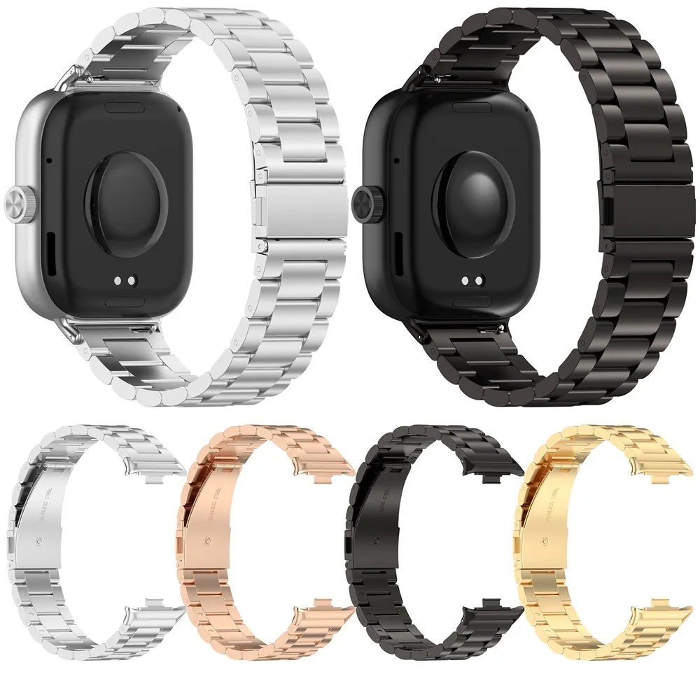 3 Beads Stainless Steel Metal Strap For Redmi Watch 4 Watch Band Watchband for Xiaomi mi Band 8 Pro
3 Beads Stainless Steel Metal Strap For Redmi Watch 4 Watch Band Watchband for Xiaomi mi Band 8 Pro