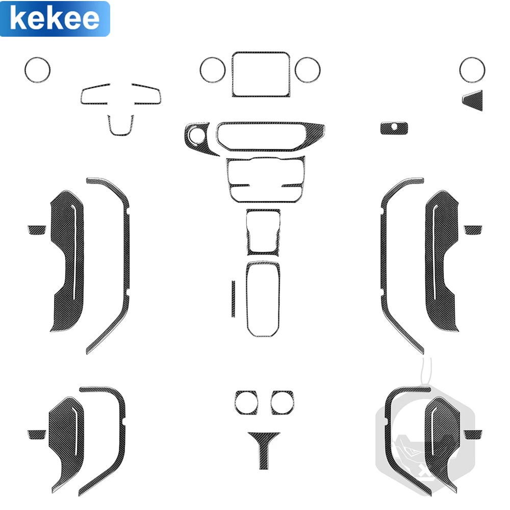 For Jeep Wrangler Gladiator 2020-2023 Door Dashboard Control Panel Full Set Real Carbon Fiber Stickers Car Interior Accessories
For Jeep Wrangler Gladiator 2020-2023 Door Dashboard Control Panel Full Set Real Carbon Fiber Stickers Car Interior Accessories