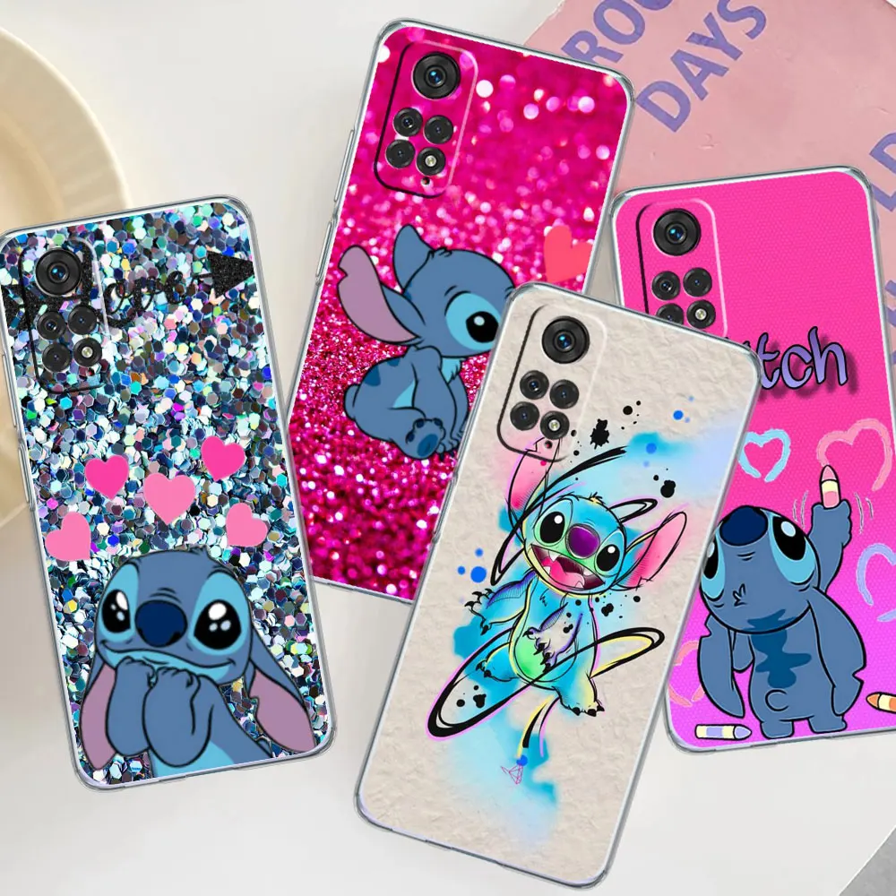 

Phone Case for Xiaomi Redmi Note 11 12 10 9 8 Pro 9S 10S 9C 12C K40 9A 10C 13 7 8T 11S Soft Clear Cover Lilo Stitch Blue Koala