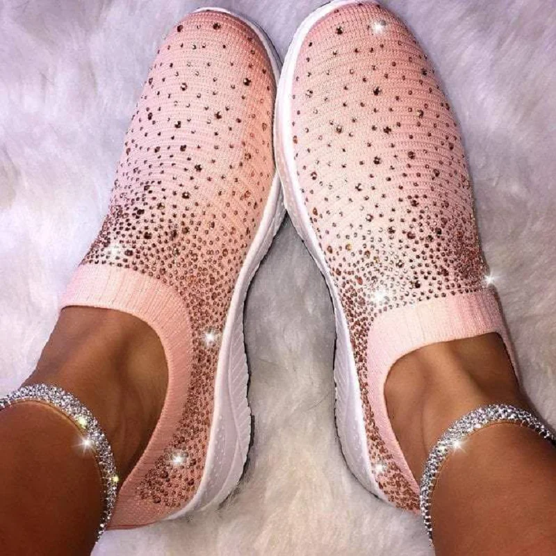 Crystal Breathable Mesh Sneakers Shoes for Women Comfortable Soft Bottom Flats Plus Size 43 Non Slip Casual Shoes Woman Tenis
Crystal Breathable Mesh Sneakers Shoes for Women Comfortable Soft Bottom Flats Plus Size 43 Non Slip Casual Shoes Woman Tenis