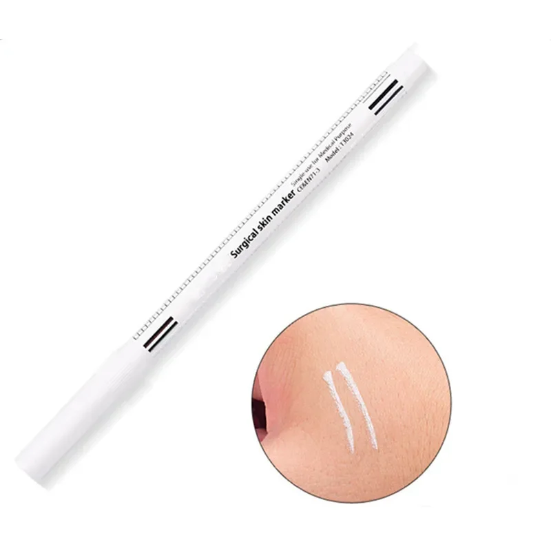 

1pcs White Surgical Eyebrow Tattoo Skin Marker Pen Tools Microblading Accessories Tattoo Marker Pen Permanent Makeup