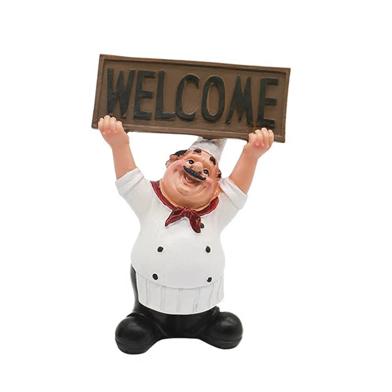 2X Creative Home Gift Chef Decoration Chef Hands Up Welcome Sign "WELCOME" Little Chef Crafts Home Decor Coffee Shop
2X Creative Home Gift Chef Decoration Chef Hands Up Welcome Sign "WELCOME" Little Chef Crafts Home Decor Coffee Shop