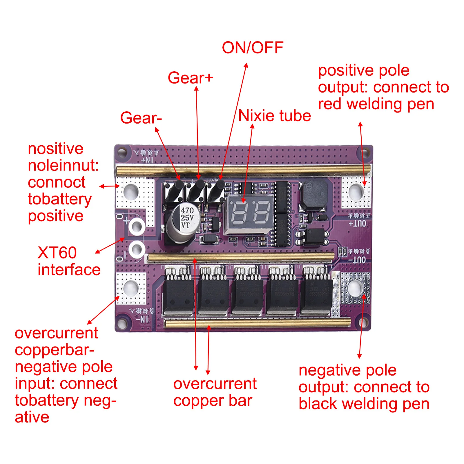 DIY Spot Welder Kit Suitable for 21700 26650 32650 Batteries Easy and Efficient Spot Welding Real time Gear Display
DIY Spot Welder Kit Suitable for 21700 26650 32650 Batteries Easy and Efficient Spot Welding Real time Gear Display