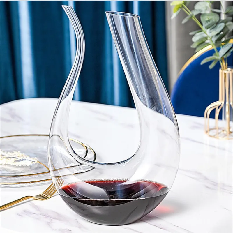Wine Carafe Decanter Snail Pot Crystal Rotating Spiral-Shaped Wine Decanter Gift Harp Swan Decanter Creative Wine Separator
Wine Carafe Decanter Snail Pot Crystal Rotating Spiral-Shaped Wine Decanter Gift Harp Swan Decanter Creative Wine Separator