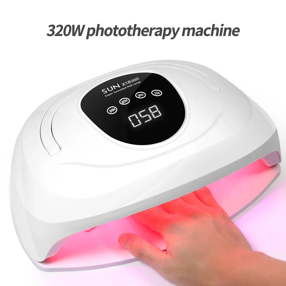 

CNHIDS LED Nail Lamp For Manicure Powerful Nail Dryer Machine UV Drying Lamp For Curing UV Gel Nail Polish With Motion Sensing