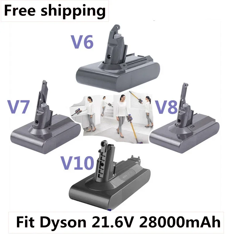 Original 21.6V 28000mAh Li-ion Battery for Dyson V6/V7/V8/V10 DC62 DC74 SV09 SV07 SV03 965874-02 Vacuum Cleaner Battery L30
Original 21.6V 28000mAh Li-ion Battery for Dyson V6/V7/V8/V10 DC62 DC74 SV09 SV07 SV03 965874-02 Vacuum Cleaner Battery L30