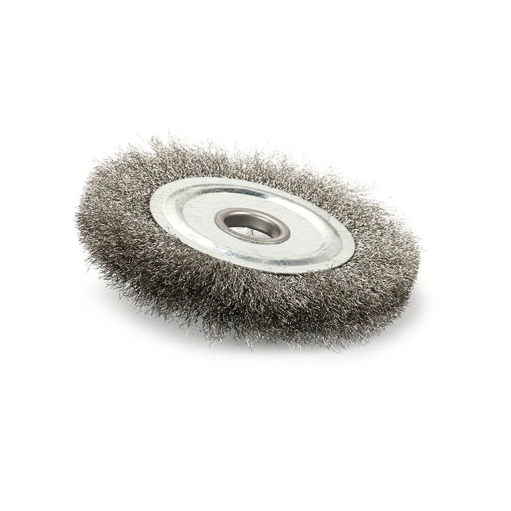 4Inch Flat Crimped Stainless Steel Wire Wheel Brush For Rust Removal 5/8in Bore Wood Sanding And Wire Drawing Metal Polishing
4Inch Flat Crimped Stainless Steel Wire Wheel Brush For Rust Removal 5/8in Bore Wood Sanding And Wire Drawing Metal Polishing