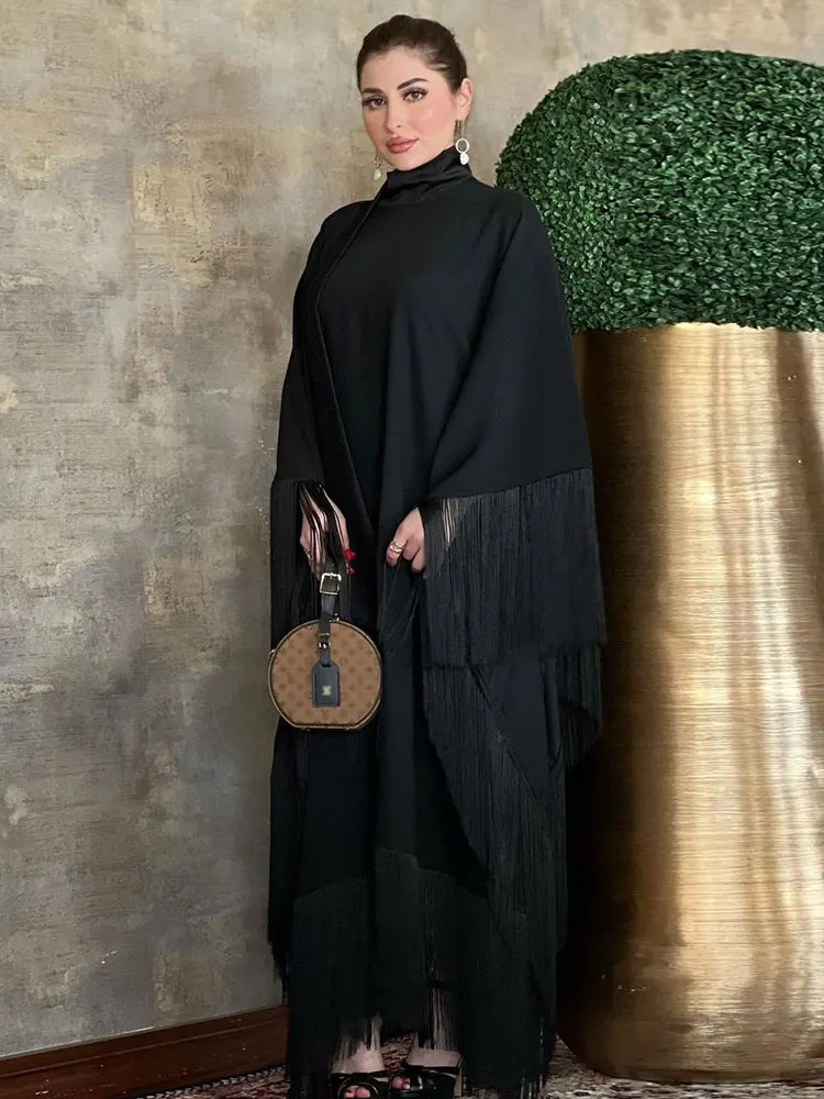 ИД марокканский кафтан для женщин с кисточками летучая мышь исламское длинное платье джалабия Арабский Дубай искусственное платье мусульманская скромная абайя 
ИД марокканский кафтан для женщин с кисточками летучая мышь исламское длинное платье джалабия Арабский Дубай искусственное платье мусульманская скромная абайя