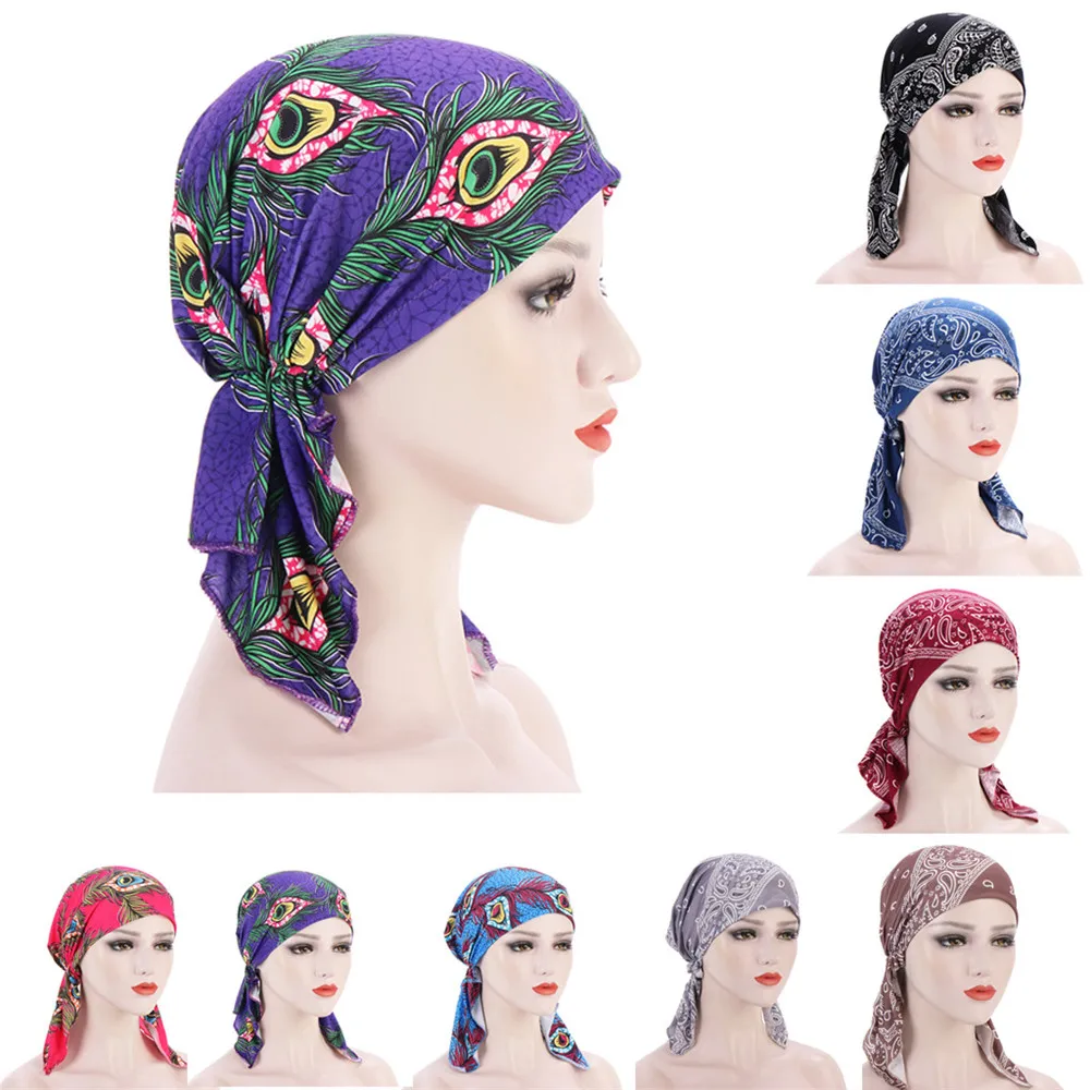 Muslim Women Soft Stretch Turban Hat Pre-Tied Head Scarf Wrap Print Cancer Chemo Cap Inner Hijabs Beanie Hair Accessories Mujer
Muslim Women Soft Stretch Turban Hat Pre-Tied Head Scarf Wrap Print Cancer Chemo Cap Inner Hijabs Beanie Hair Accessories Mujer