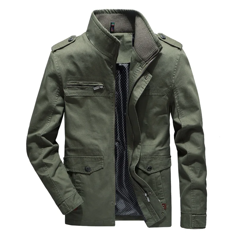 Men's stand-up collar washed large size jacket European and American tooling large size jacket
Men's stand-up collar washed large size jacket European and American tooling large size jacket