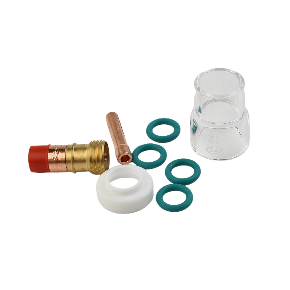 Kit #12 Heat Resistant Glass kit For WP-17/18/26 TIG Heat Glass Cup 3.2mm 1/8" O-rings 9pcs 10N25S Stubby Collet
Kit #12 Heat Resistant Glass kit For WP-17/18/26 TIG Heat Glass Cup 3.2mm 1/8" O-rings 9pcs 10N25S Stubby Collet