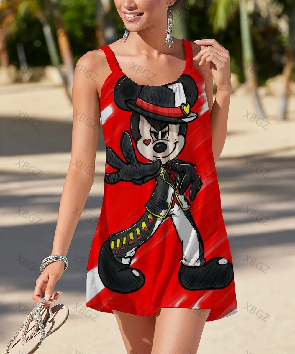 Beach Dress Woman Sling Cartoon Dresses for Women 2022 Boho Minnie Mouse Sleeveless Disney Loose Sexy Top Women's Summer Dress
Beach Dress Woman Sling Cartoon Dresses for Women 2022 Boho Minnie Mouse Sleeveless Disney Loose Sexy Top Women's Summer Dress